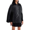 quilted cape with collar