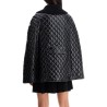 quilted cape with collar