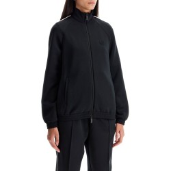 'zip-up sweatshirt in scuba