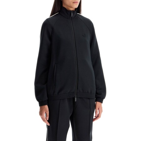 'zip-up sweatshirt in scuba