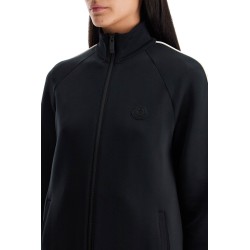 'zip-up sweatshirt in scuba