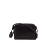 mini leather boston crossbody bag with shoulder strap