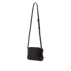 mini leather boston crossbody bag with shoulder strap