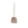 techno raffia bucket bag with