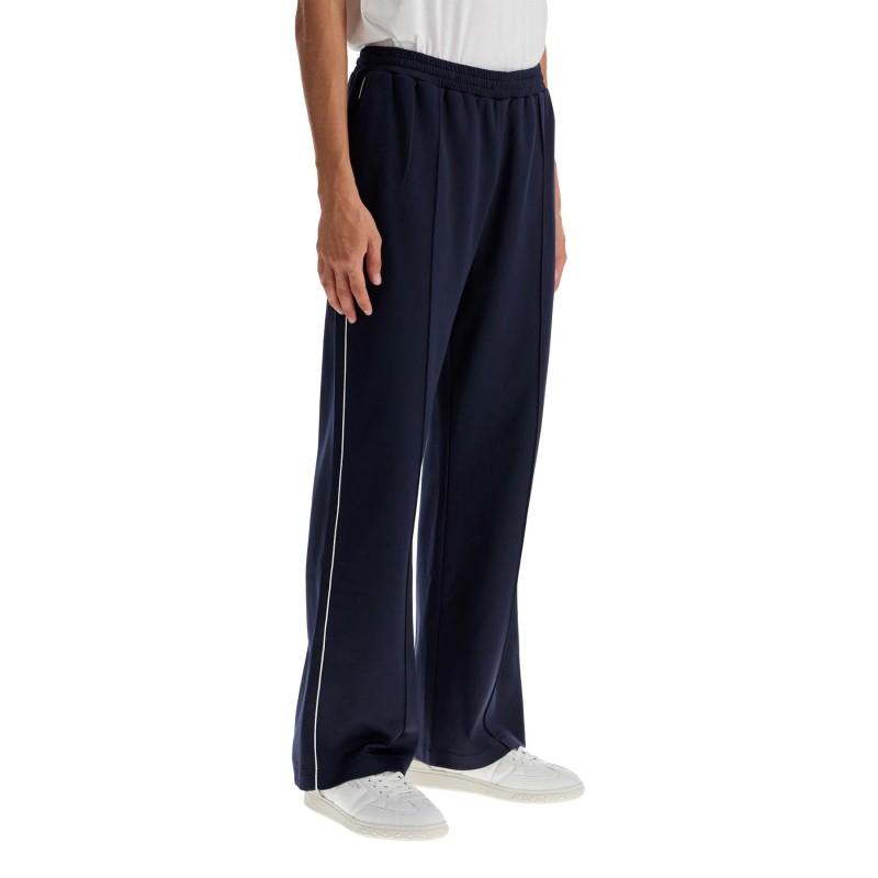 jogger pants with metallic v detail