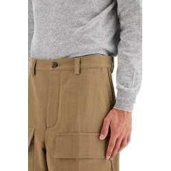 cargo canvas pants in italian style