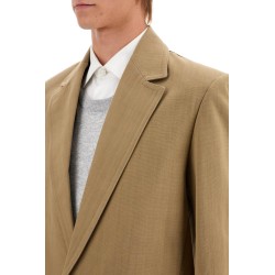 single-breasted canvas jacket