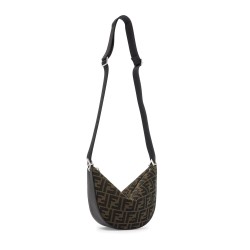 fendi melon small ff jacquard shoulder bag