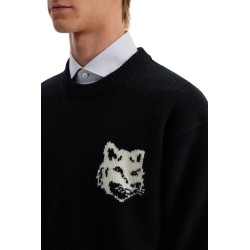 fox head wool sweater