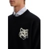 fox head wool sweater