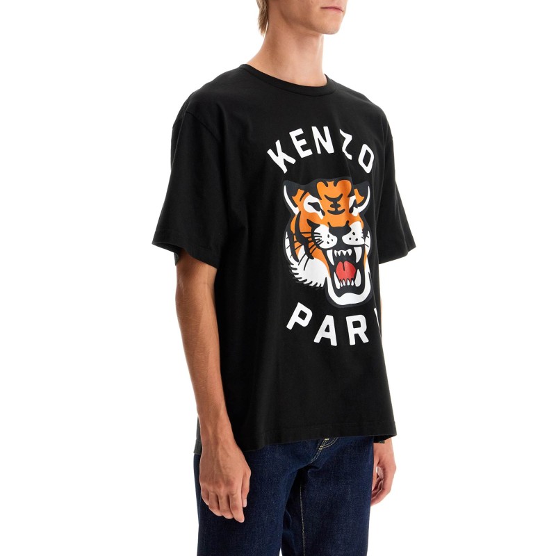 lucky tiger oversized t-shirt