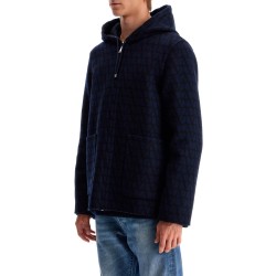 reversible wool caban coat