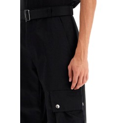 cargo gabardine trousers in eight