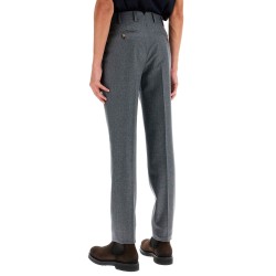 italian fit flannel trousers for a