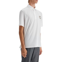 technical jersey polo shirt