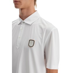 technical jersey polo shirt