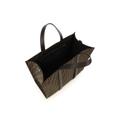 recycled ff jacquard fabric tote bag