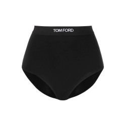 high-waisted underwear briefs with logo band