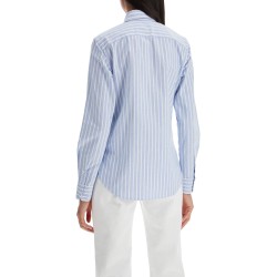 striped oxford shirt for men