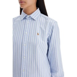 striped oxford shirt for men