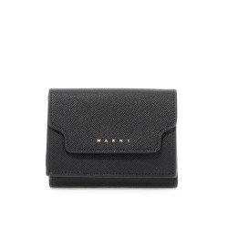 saffiano leather tri-fold wallet