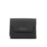 saffiano leather tri-fold wallet