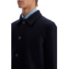 single-breasted pressed wool coat