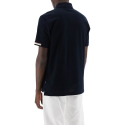 parlay polo shirt with stripe detail