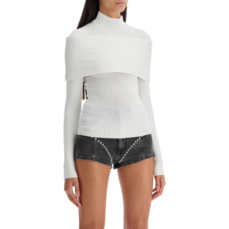 long-sleeved top with off-