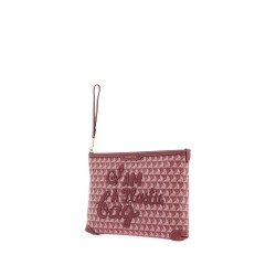 "clutch bag with plastic bag motif