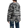 zebra print wool and mohair