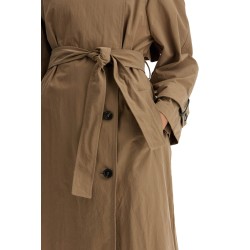 'trench coat with shiny cuff details