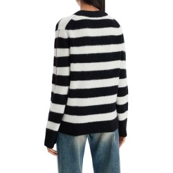 pullover the striped brushed logo sweater