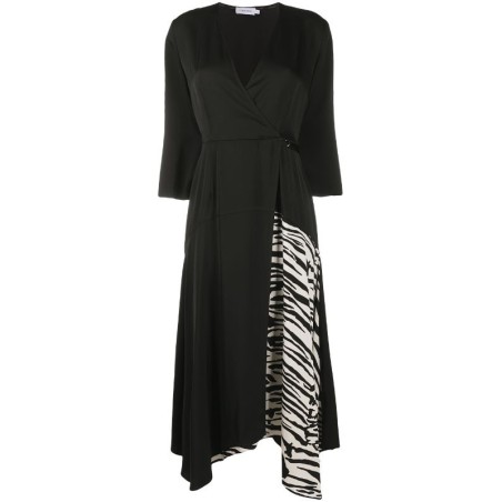 3/4 SLV WRAP DRESS