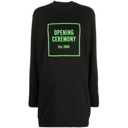 3d logo crewneck dress