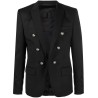 6 button wool blazer