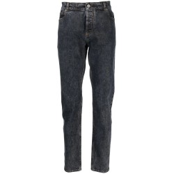 6 pkt slim dirty blue pants