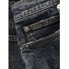 6 pkt slim dirty blue pants