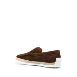 Almond toe suede loafers