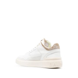 B court mid top-calfskin&suede