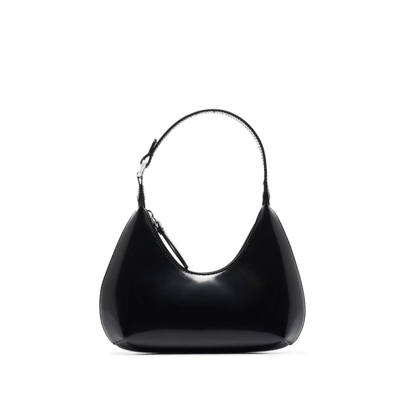 Baby amber black leather bag