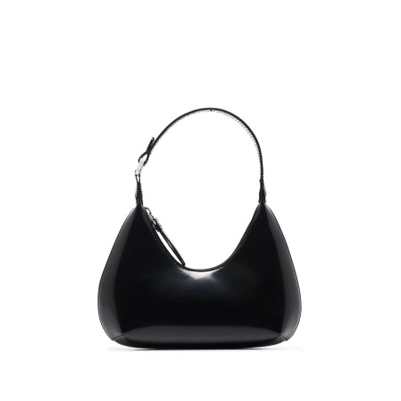 Baby amber black leather bag