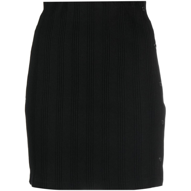 Badge rib elongated skirt