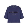 Balmain mettalic flock t-shirt