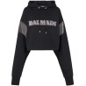 Balmain strass&fringes hoodie