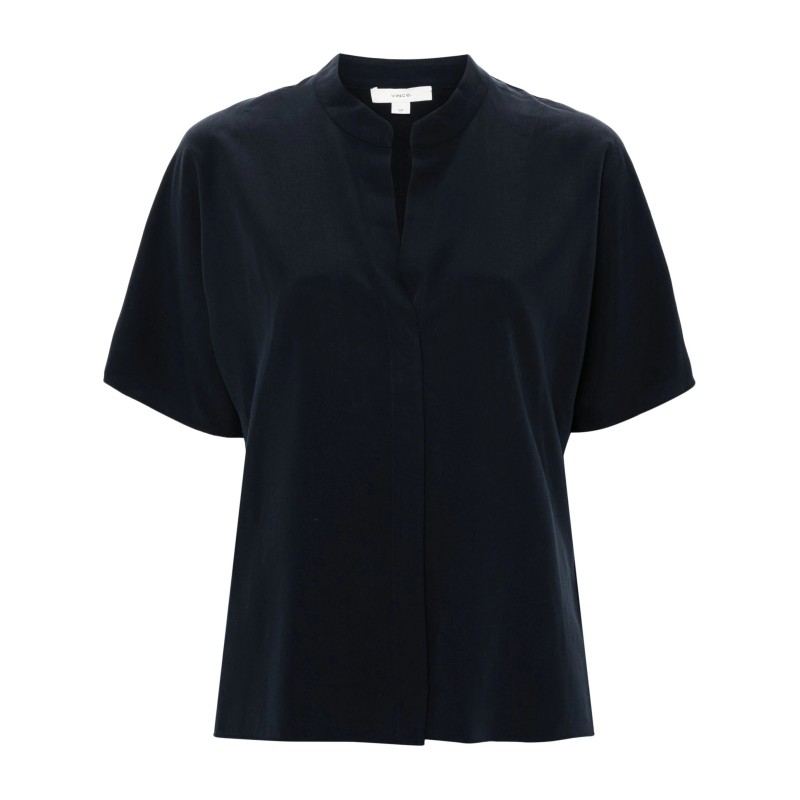 Band collar dolman s/s shirt