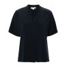 Band collar dolman s/s shirt