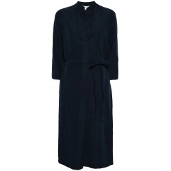 Band collar pullover dress