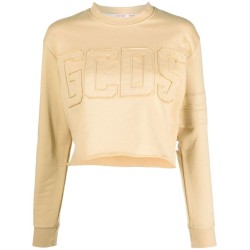 Band logo crop sweatshirt