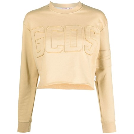 Band logo crop sweatshirt